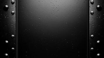 Dark Metal Surface With Studded Edges photo