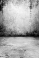 Monochrome Room With Distressed Wall and Floor photo