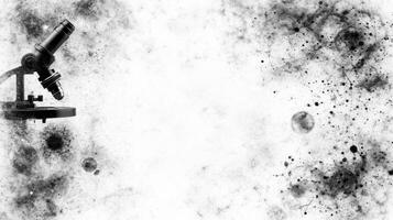 Microscope Study Against an Abstract Background photo