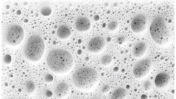 Monochrome foam texture with dispersed bubble patterns photo