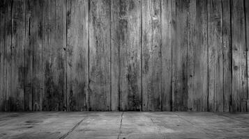 Monochrome Wooden Wall and Floor Texture photo