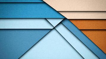 Colorful Paper Layers with Geometric Shapes photo