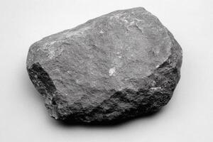 Gray Rock on a Light Background photo