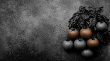 Dramatic Still Life with Selective Color on Textured Background photo