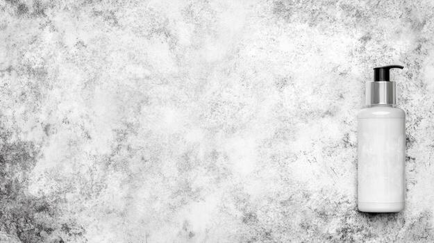 a bottle of lotion on a white background photo