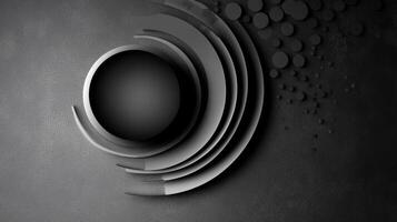 Abstract Circular Forms on a Dark Textured Background photo