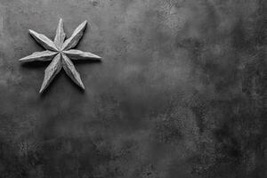 Dark Toned Star on a Rough Plane photo