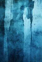 Faded Blue Watercolor Streaks on a Textured Paper Surface photo