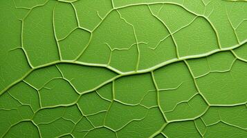 Detailed Macro Image of Leaf Veins on Abstract Green Background for Nature and Botanical Themes photo