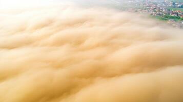 Dust Storm Enveloping Rural Townscape photo