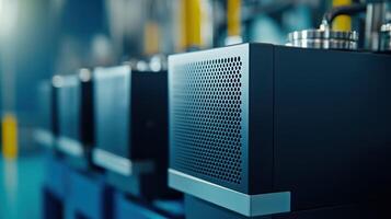 Hydrogen Fuel Cells Powering Industrial Facility photo