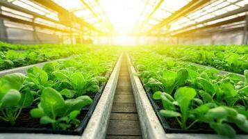 Futuristic Greenhouse with Automated Irrigation System photo