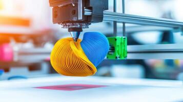 Intricate 3D Printer Fabricating Mechanical Components photo