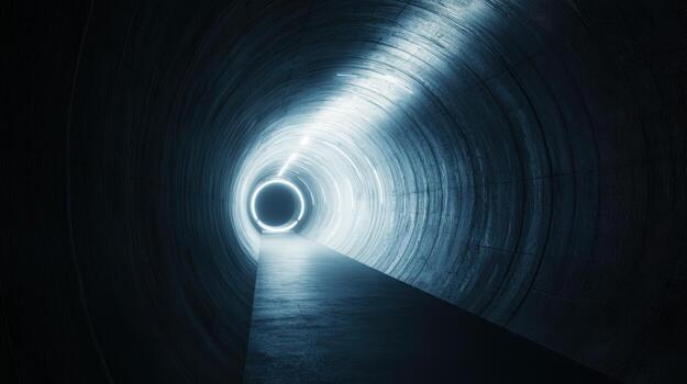 Sleek Hyperloop Pod in Low Pressure Tube photo