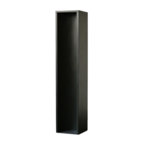 Tall Black Rectangular Empty Shelf Minimalist Design Modern Home Decor png