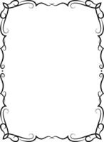 1 frames black on a white background vector