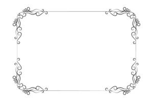 2 frames black on a white background vector