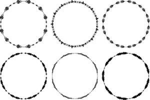 frame 18 frames black on a white background vector