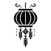 Chinese lantern icon illustration vector