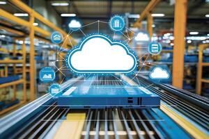 Cloud Computing Network Data Center Industry 4 0 Smart Factory Automation photo
