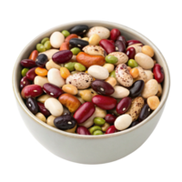 A Bowl of Colorful and Delicious Mixed Beans for a Healthy and Nutritious Meal png
