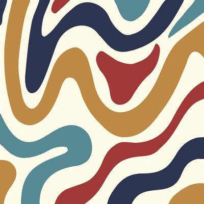 A colorful abstract pattern with wavy lines