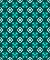 Stylish Floral Tile Motif for Decorative Use vector