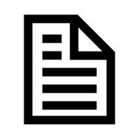 document icon, paper symbol, information file icon vector