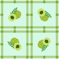 gooseberry fruit seamless for pattern fabric, simple gooseberry fruit cute repeat in square background, illustration fruit pattern wallpaper vector
