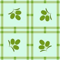 olive fruit seamless for pattern fabric, simple olive fruit cute repeat in square background, illustration fruit pattern wallpaper vector