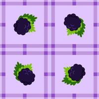 mulberry fruit seamless for pattern fabric, simple mulberry fruit cute repeat in square background, illustration fruit pattern wallpaper vector