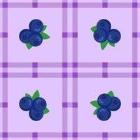 blueberry fruit seamless for pattern fabric, simple blueberry fruit cute repeat in square background, illustration fruit pattern wallpaper vector