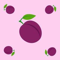 jamun fruit seamless for pattern fabric, simple jamun fruit cute repeat in square background, illustration fruit pattern vector
