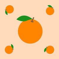 orange fruit seamless for pattern fabric, simple orange fruit cute repeat in square background, illustration fruit pattern vector