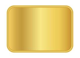 golden label graphic for banner background, luxury golden frame, empty golden name plate vector