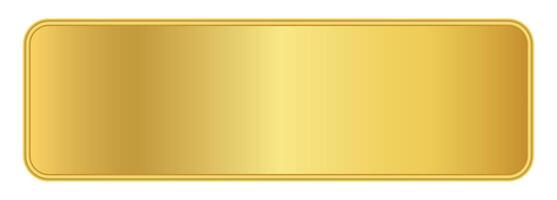 golden label graphic for banner background, luxury golden frame, gold name plate vector