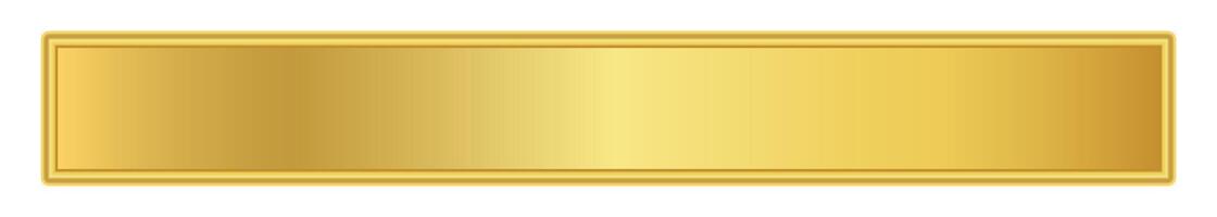 golden label graphic for banner background, luxury gold frame, empty gold name plate vector
