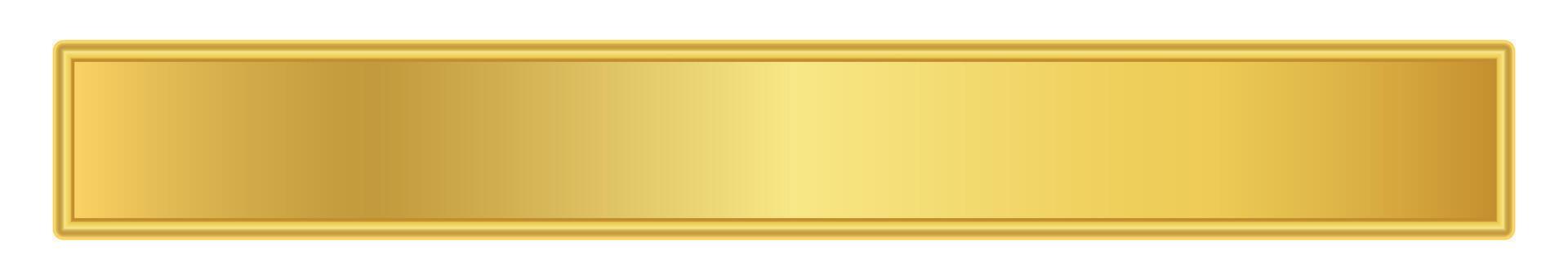 golden label graphic for banner background, luxury gold frame, empty gold name plate
