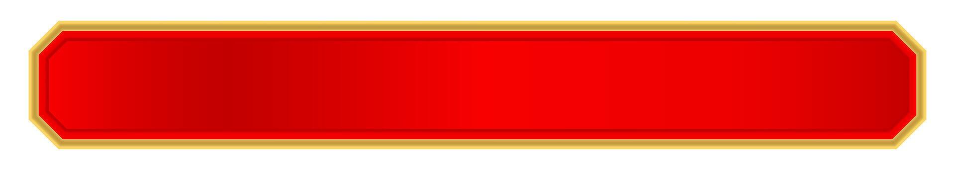red label for banner, red luxury gold frame, red name plate