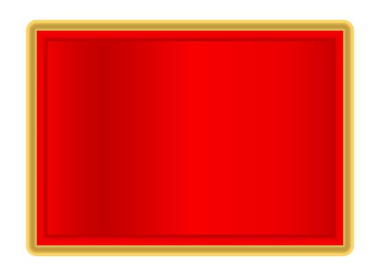 red luxury golden frame, red name plate
