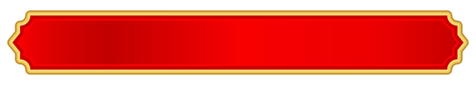 red label for banner, red luxury golden frame, red name plate