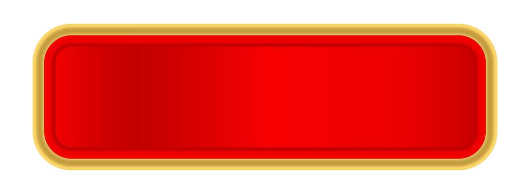 red gold label for banner, red golden frame, red name plate