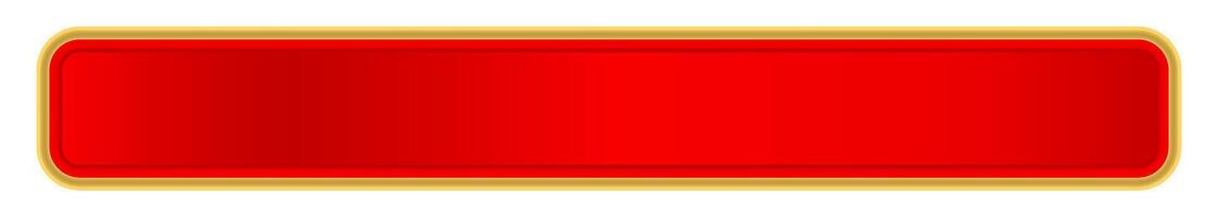 red label frame, red luxury golden frame, red name plate vector
