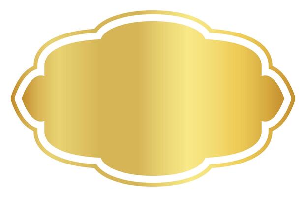 vintage golden label frame, stickers tag gold frame, label of price, badge golden for name card