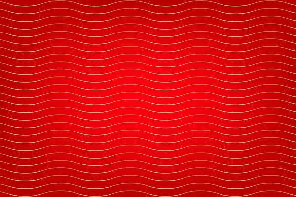 red elegant for chinese new year background, golden line pattern on red background, waves line gold texture, curve line gold colored on gradient red background