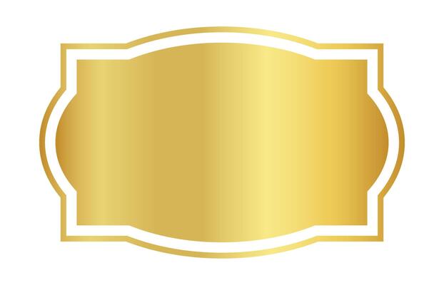 golden label frame, sticker tags gold frame, label of price, badge golden for name card