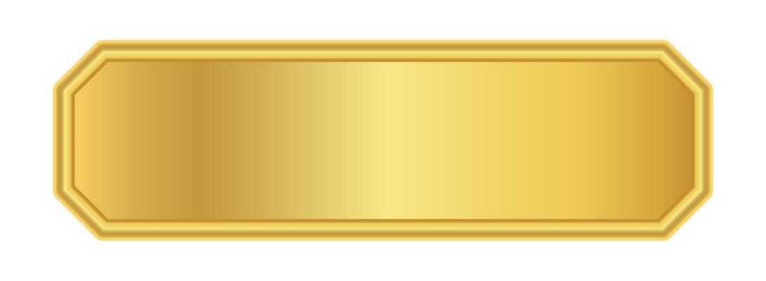 gold label banner, luxury gold frame, golden name plate