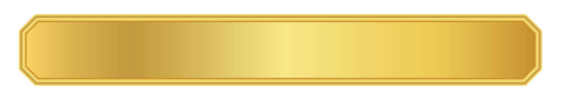 gold label banner, golden frame, gold name plate