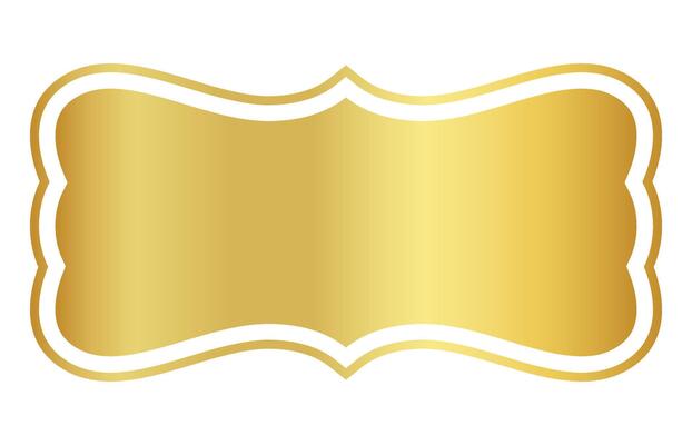 gold label frame, sticker tag golden frame, label of price, badge golden for name card