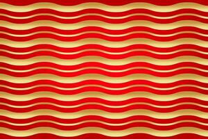 red elegant for background, golden line pattern on red background, waves line gold texture, curve line gold colored on gradient red background vector